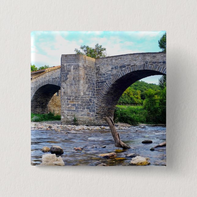 Medieval bridge i Zubiri Knapp (Framsida)