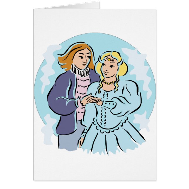 Medieval Bröllop par Hälsningskort (Framsidan)