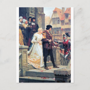 Medieval Bröllop Romantik Vykort