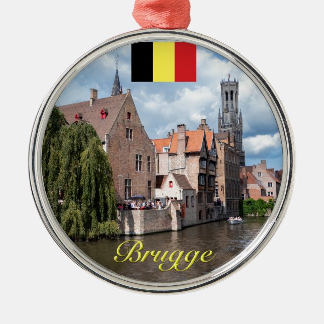 Medieval Brugge - Pro Photo Julgransprydnad Metall (Framsidan)