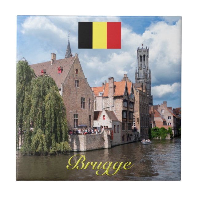 Medieval Brugge - Pro Photo Kakelplatta (Framsidan)