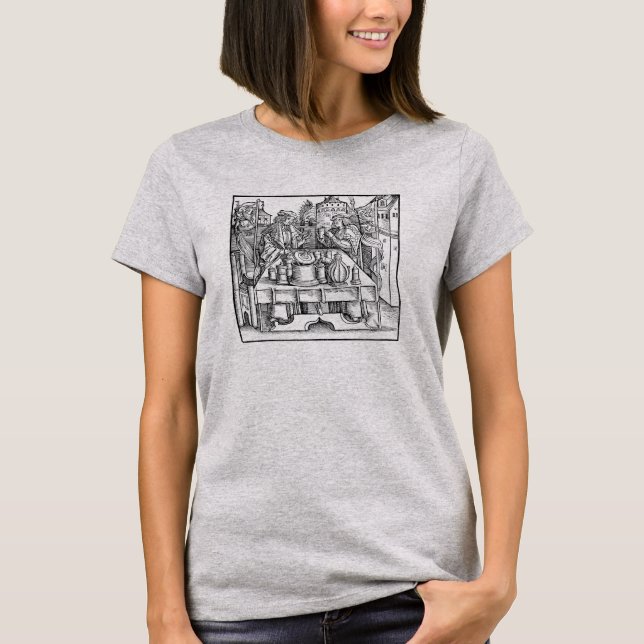 Medieval Castle Alchemist Tee Shirt (Framsida)