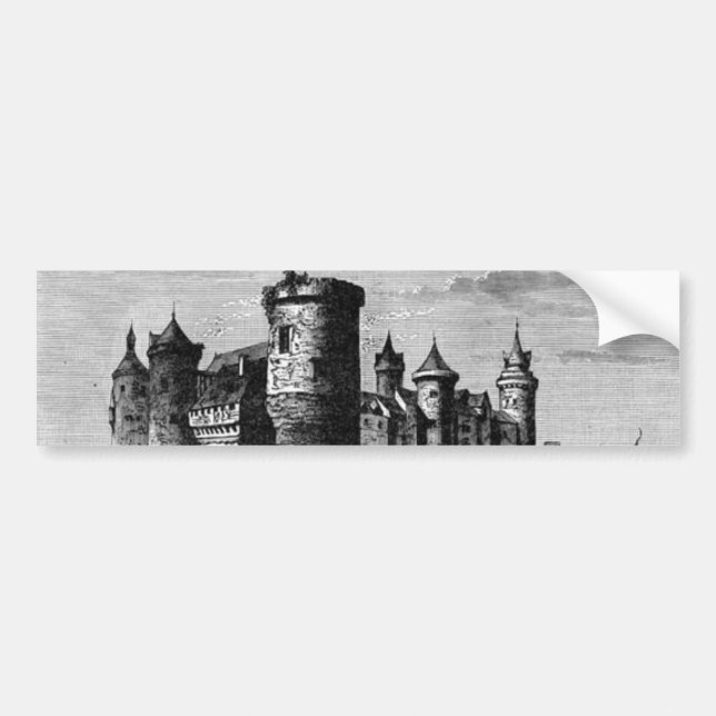 Medieval Castle Bumper Sticker Bildekal (Framsidan)