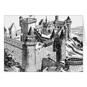 Medieval Castle Hälsning/Note Card Hälsningskort