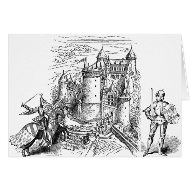 Medieval Castle Hälsningskort (Framsidan Horizontal)