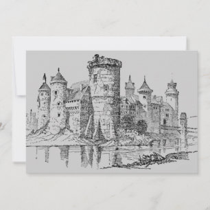 Medieval Castle-inbjudan Inbjudningar