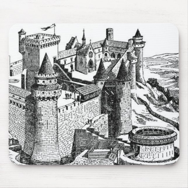 Medieval Castle Mouse Pad Musmatta (Framsidan)