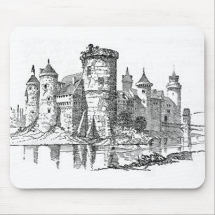 Medieval Castle Mouse Pad Musmatta