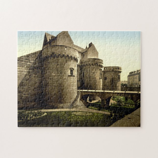 Medieval Castle Nantes Frankrike Pussel (Horisontell)