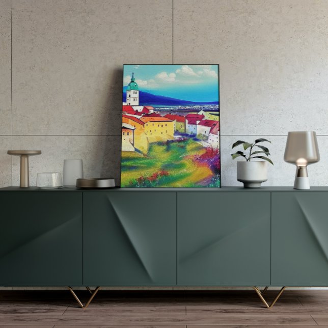 Medieval Castle Nitra Art Painting Poster (Skapare uppladdad)