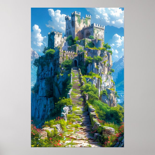 Medieval Castle på Backe Poster (Framsidan)