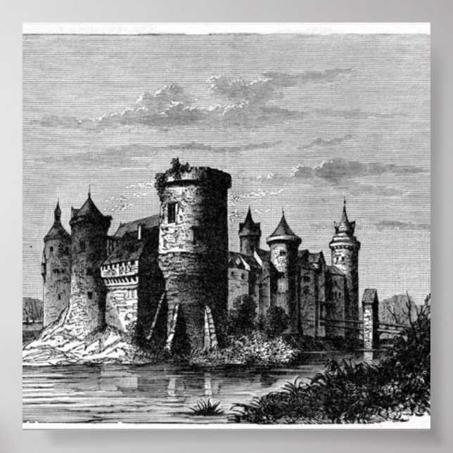 Medieval Castle Poster (Framsidan)