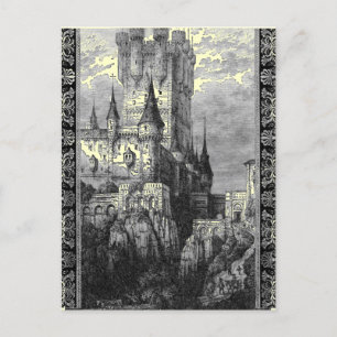 Medieval Castle vycard Vykort
