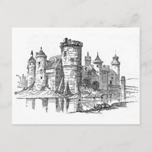 Medieval Castle vycard Vykort