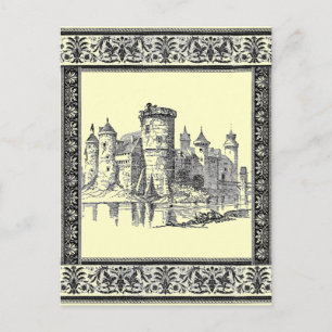 Medieval Castle vycard Vykort
