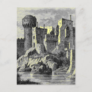Medieval Castle vycard Vykort