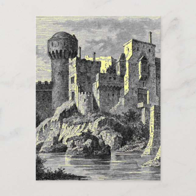 Medieval Castle vycard Vykort (Framsida)