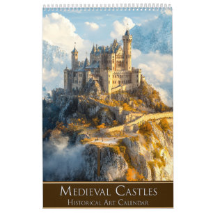 Medieval Castles: Historical Art Calendar Kalender