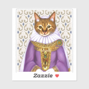 Medieval Cat Maiden Klistermärken