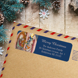 Medieval Catholik God jul Epiphany Magi Returadress Etikett