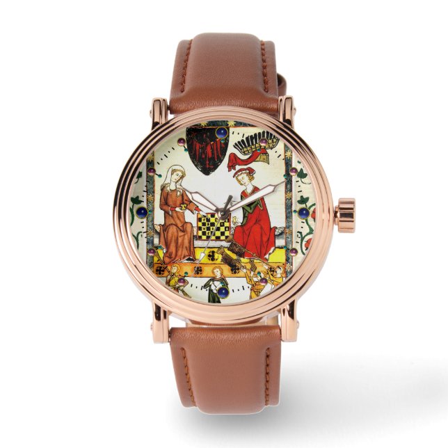 MEDIEVAL CHESS PLAYERS IN COURT ARMBANDSUR (Framsida)