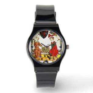 MEDIEVAL CHESS PLAYERS IN COURT ARMBANDSUR