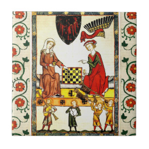 MEDIEVAL CHESS PLAYERS IN COURT OCH RED VILD RO KAKELPLATTA