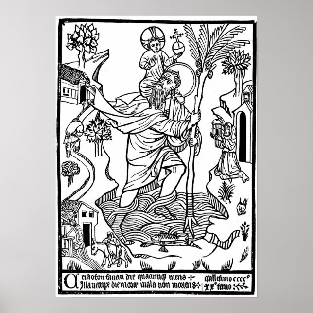 Medieval Christian Engrave Poster (Framsidan)