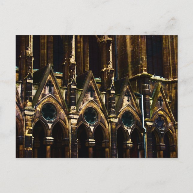 Medieval Church ~ vycard Vykort (Framsida)