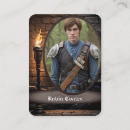 Medieval Cosplay Tracards | QR-kod Visitkort