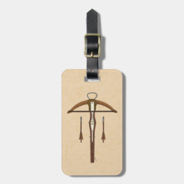 Medieval Crossbow med Bolts Bagagebricka