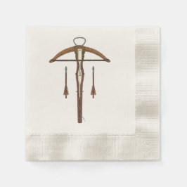 Medieval Crossbow med Bolts Pappersservett
