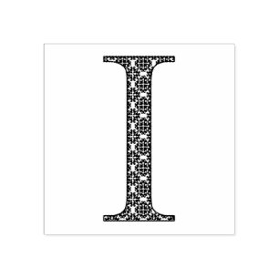 Medieval Damask Monogram Brev I Stämpel