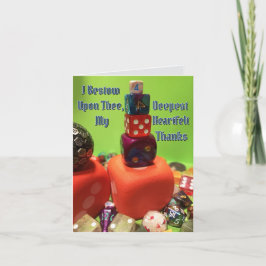 Medieval Dice - tackkort