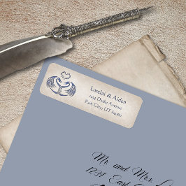 Medieval Dragon Adress Returadress Etikett