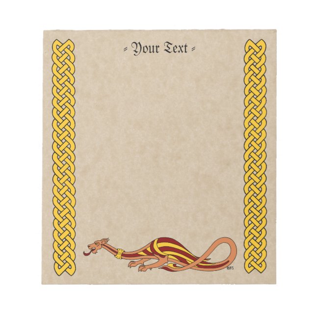 Medieval Dragon Design 2015 Anteckningsblock (Framsida)