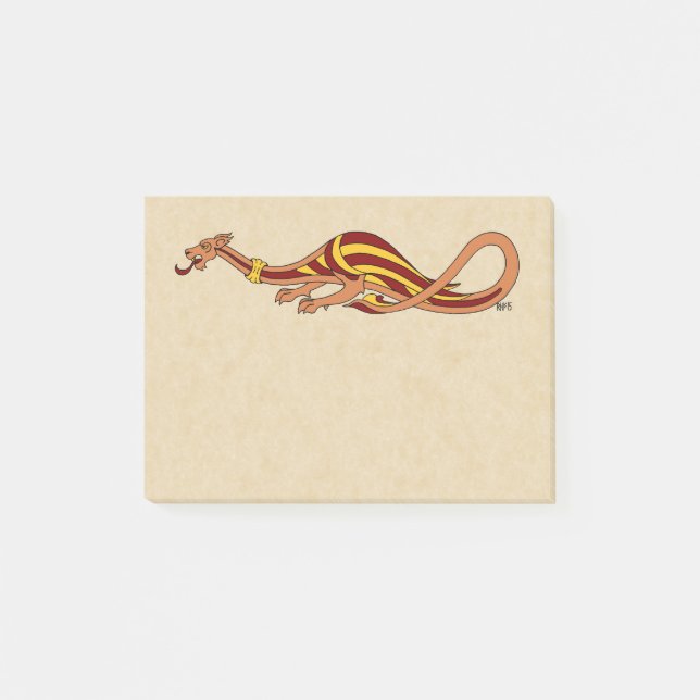 Medieval Dragon Design 2015 Post-it Block (Framsida)