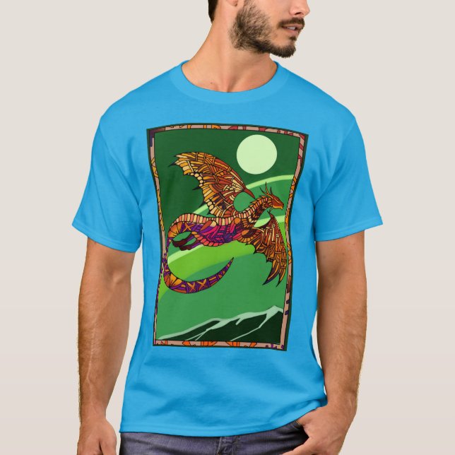 Medieval Dragon T Shirt (Framsida)