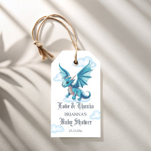 Medieval drake Babydusch tack för att du vill ha d Presentetikett