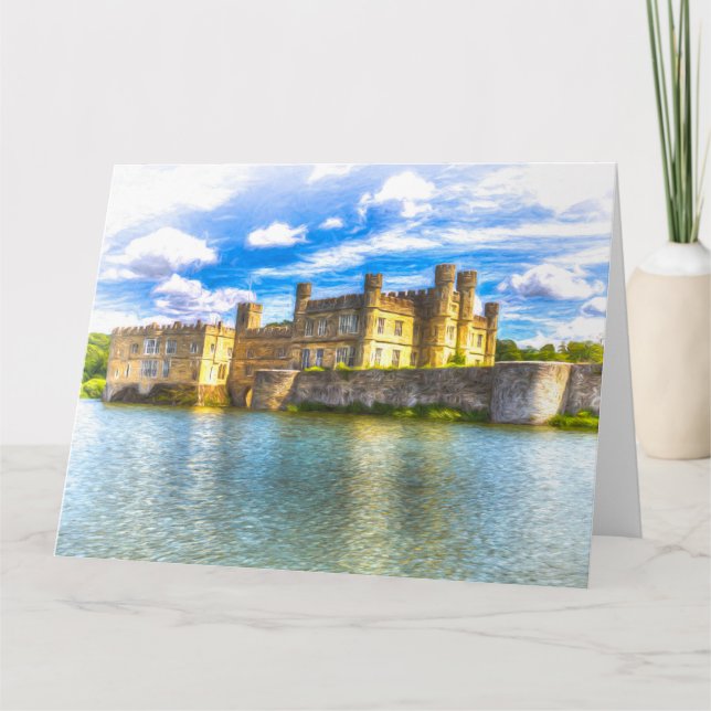 Medieval English Castle Art Kort (Framsida)