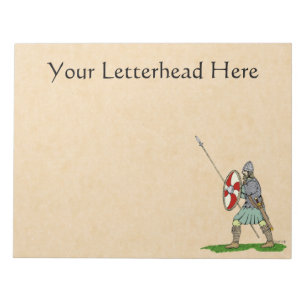 Medieval English/Saxon Warrior Anteckningsblock