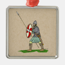 Medieval English/Saxon Warrior Julgransprydnad Metall