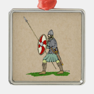Medieval English/Saxon Warrior Julgransprydnad Metall