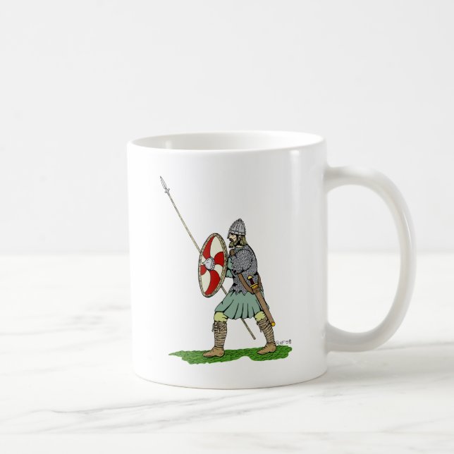 Medieval English/Saxon Warrior Kaffemugg (Höger)