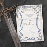 Medieval Fantasy 40:e födelsedagen Inbjudningar<br><div class="desc">De här inbjudningarna finns på party. Den samordnande delarna av denna fantasi-inbjudan till födelsedag har en fin funktion för träd på engelska eller elvish stil med faux foil-detaljer och keltisk text på parchment. Perfekt för din fantastiska bröllop eller din fantastiska spelår. Beställ dina utskrivna inbjudningar och party eller ladda ned...</div>