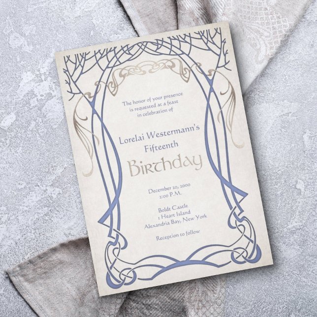 Medieval Fantasy: alla åldrar Födelsedag Inbjudningar (Skapare uppladdad)