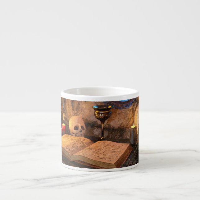 Medieval Fantasy Wizard's Study Espressomugg (Framsidan)