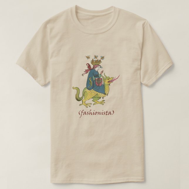 Medieval ’Fashionista’ T Shirt (Design framsida)