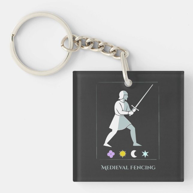 Medieval Fencing – Knight Stance Minimalist Design (Framsidan)