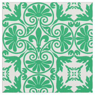 Medieval Fleur De Lis Mönster Tyg